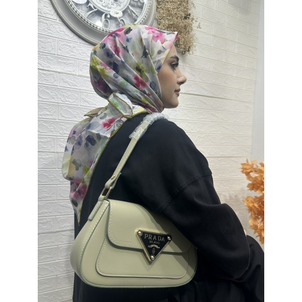 soft eşarp çiçek desen